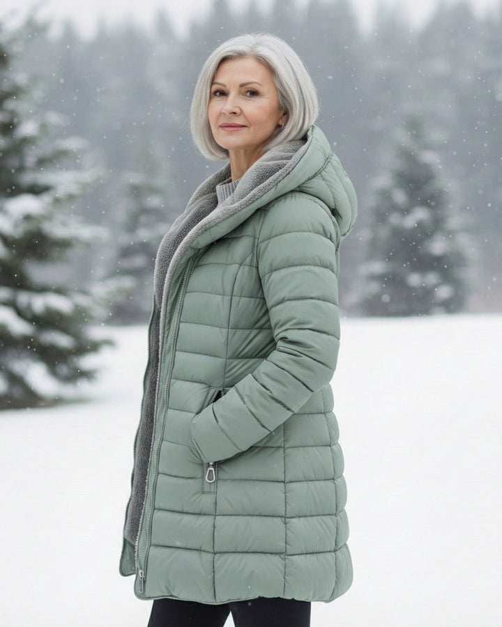 Clair | Cappotto puffer foderato in pile