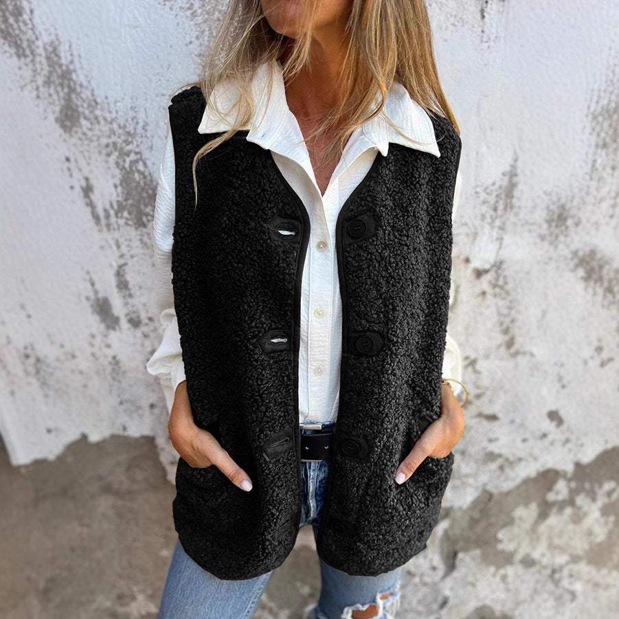 Beatrice | Gilet Corto Elegante da Donna con Bottoni