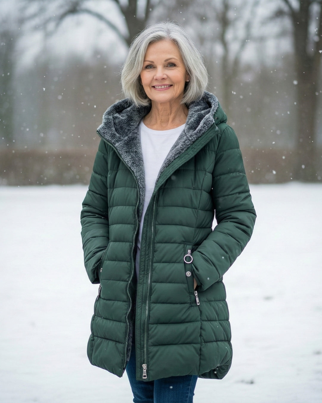 Michela | Cappotto invernale caldo con fodera in eco pile