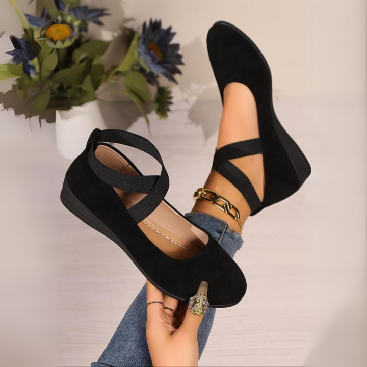 Michela | Scarpe Ballerina con Tacco Chiuso