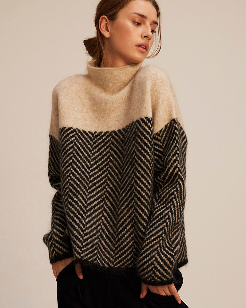 ROSANNA™|MAGLIONE A COLLO ALTO