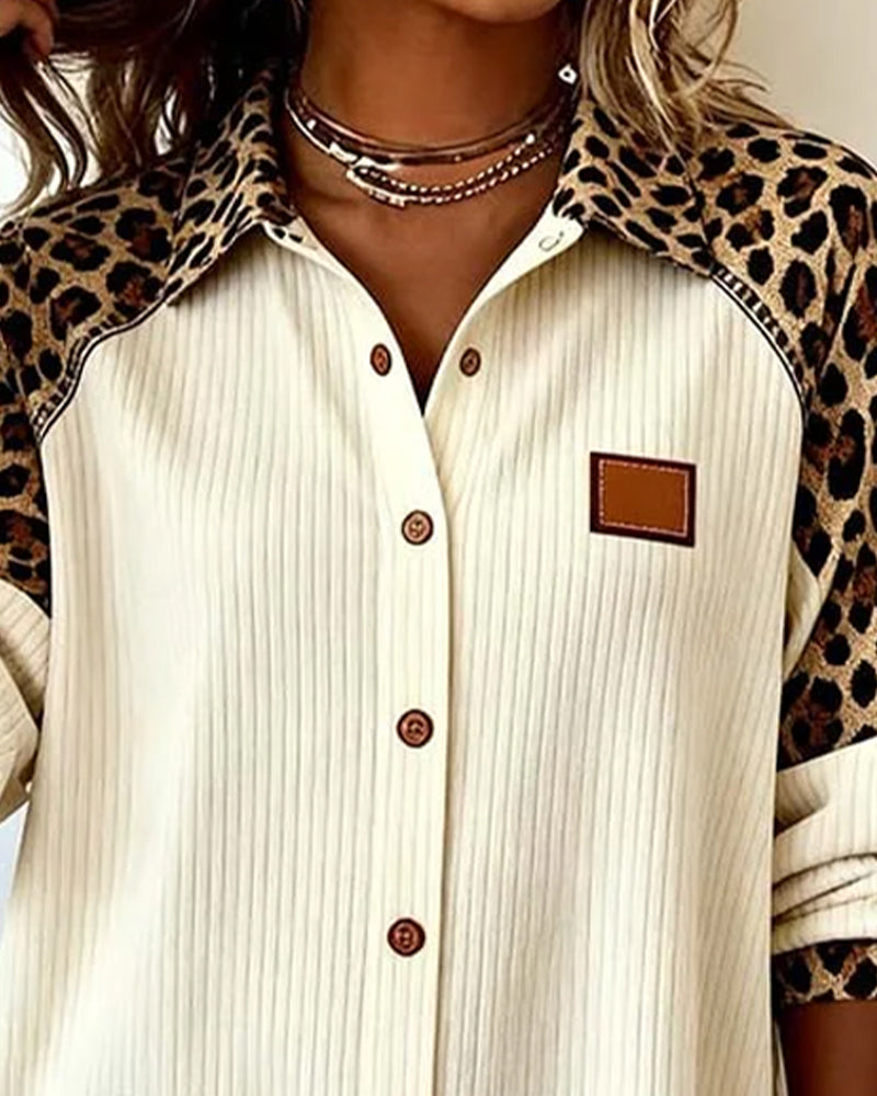 LEONISA™|CAMICIA LEOPARDATA