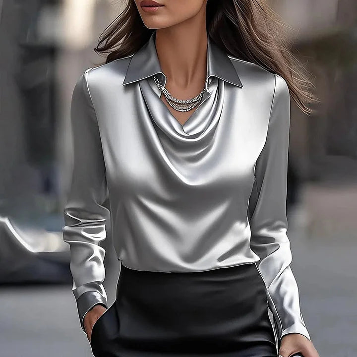CARMINA™|CAMICIA DRAPPEGGIATA