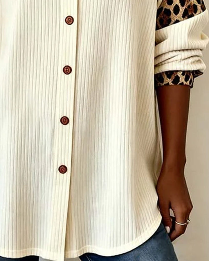 LEONISA™|CAMICIA LEOPARDATA