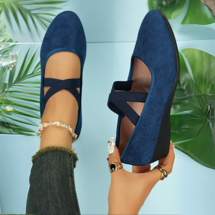 Michela | Scarpe Ballerina con Tacco Chiuso