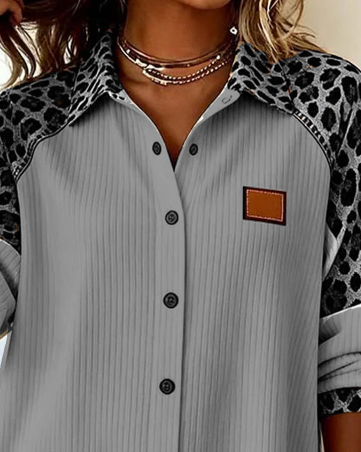 LEONISA™|CAMICIA LEOPARDATA