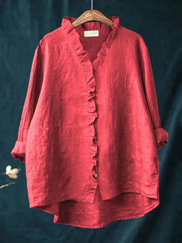 ARIANNA™|CAMICIA CON VOLANT