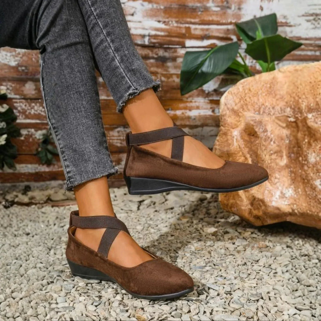 Michela | Scarpe Ballerina con Tacco Chiuso
