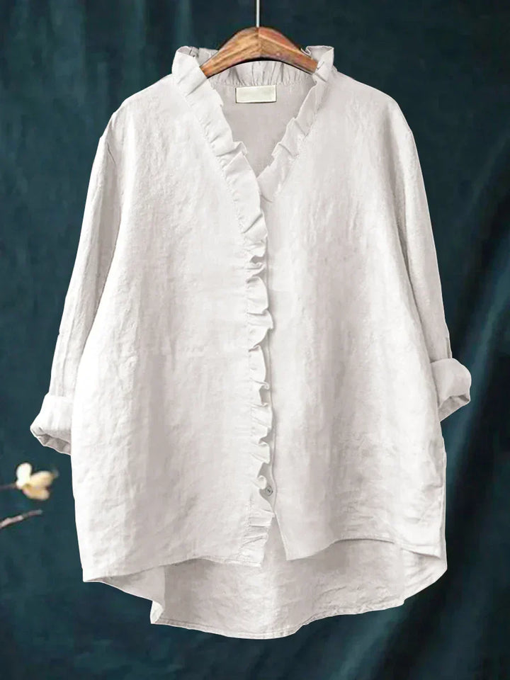 ARIANNA™|CAMICIA CON VOLANT