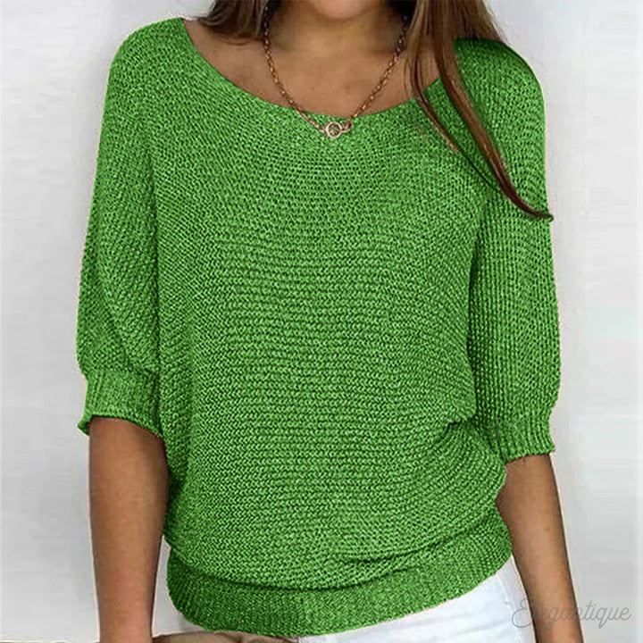 ARIANNA|TOP IN MAGLIA RILASSATO