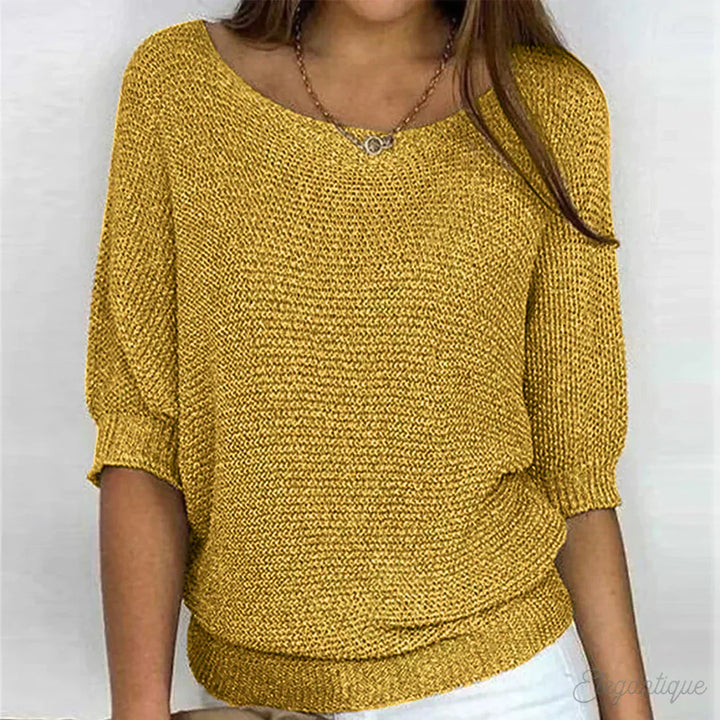 ARIANNA|TOP IN MAGLIA RILASSATO